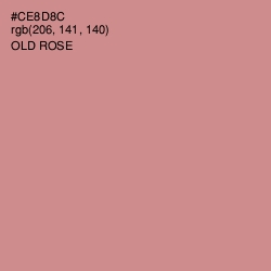 #CE8D8C - Old Rose Color Image