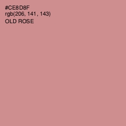 #CE8D8F - Old Rose Color Image