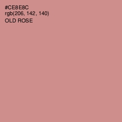 #CE8E8C - Old Rose Color Image