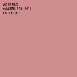 #CE8E8D - Old Rose Color Image