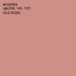 #CE8F89 - Old Rose Color Image