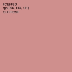 #CE8F8D - Old Rose Color Image