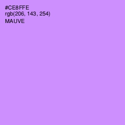 #CE8FFE - Mauve Color Image