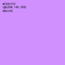 #CE91FD - Mauve Color Image