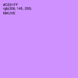 #CE91FF - Mauve Color Image