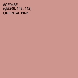 #CE948E - Oriental Pink Color Image