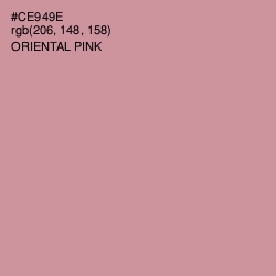 #CE949E - Oriental Pink Color Image