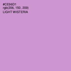 #CE96D1 - Light Wisteria Color Image