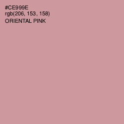 #CE999E - Oriental Pink Color Image