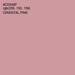 #CE999F - Oriental Pink Color Image