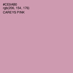 #CE9AB0 - Careys Pink Color Image