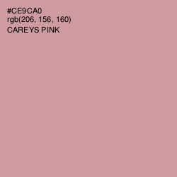 #CE9CA0 - Careys Pink Color Image