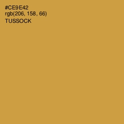 #CE9E42 - Tussock Color Image