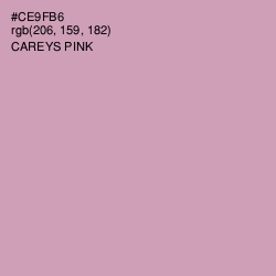 #CE9FB6 - Careys Pink Color Image