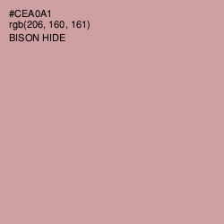 #CEA0A1 - Bison Hide Color Image