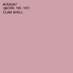 #CEA0A7 - Clam Shell Color Image