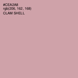 #CEA2A8 - Clam Shell Color Image