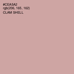 #CEA5A2 - Clam Shell Color Image