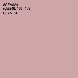 #CEA6A9 - Clam Shell Color Image