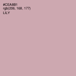 #CEA8B1 - Lily Color Image