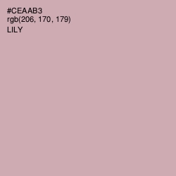 #CEAAB3 - Lily Color Image