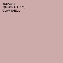 #CEABAB - Clam Shell Color Image