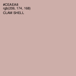 #CEAEA8 - Clam Shell Color Image