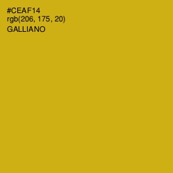 #CEAF14 - Galliano Color Image