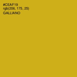 #CEAF19 - Galliano Color Image