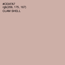 #CEAFA7 - Clam Shell Color Image