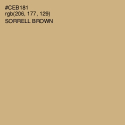 #CEB181 - Sorrell Brown Color Image