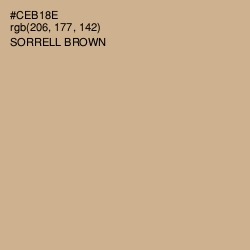 #CEB18E - Sorrell Brown Color Image
