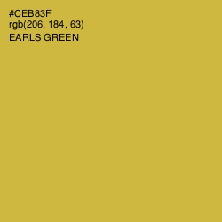 #CEB83F - Earls Green Color Image