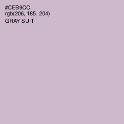 #CEB9CC - Gray Suit Color Image