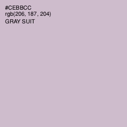 #CEBBCC - Gray Suit Color Image