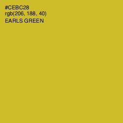 #CEBC28 - Earls Green Color Image