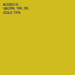 #CEBD1D - Gold Tips Color Image