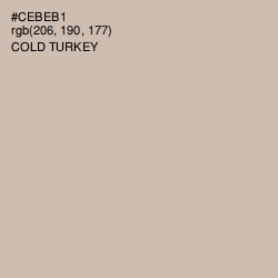 #CEBEB1 - Cold Turkey Color Image