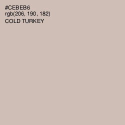 #CEBEB6 - Cold Turkey Color Image