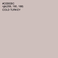 #CEBEBC - Cold Turkey Color Image