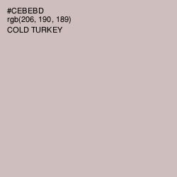 #CEBEBD - Cold Turkey Color Image