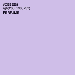 #CEBEE8 - Perfume Color Image