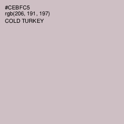 #CEBFC5 - Pale Slate Color Image