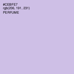 #CEBFE7 - Perfume Color Image