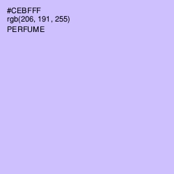 #CEBFFF - Perfume Color Image