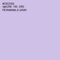 #CEC0E6 - Periwinkle Gray Color Image