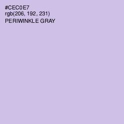 #CEC0E7 - Periwinkle Gray Color Image