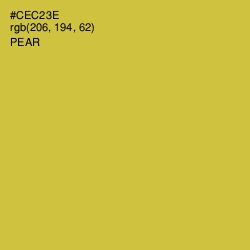 #CEC23E - Pear Color Image