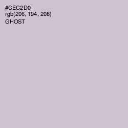 #CEC2D0 - Ghost Color Image