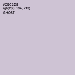 #CEC2D5 - Ghost Color Image